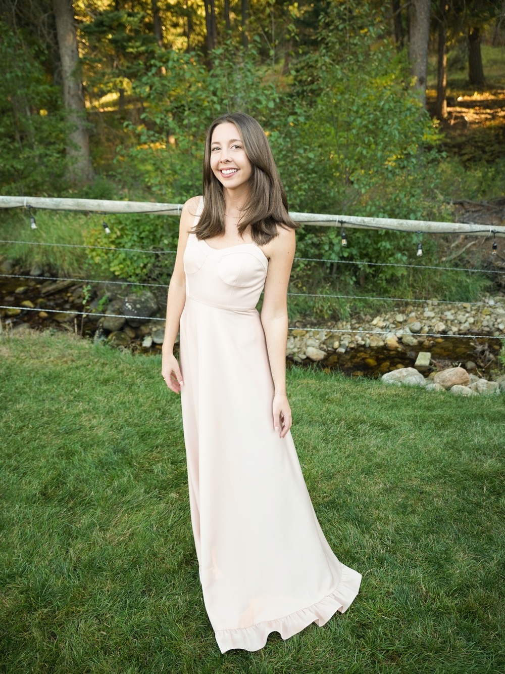 Sachin + Babi Dusty Blush Bridesmaid or Wedding Guest Dress